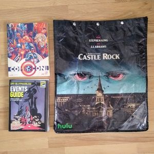 Comic-Con Avengers Mondo Souvenir Program+Hellboy Events Guide+Castle Rock Bag